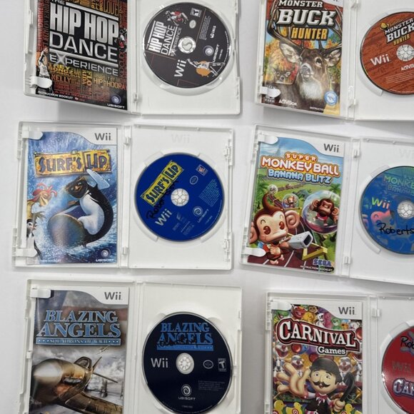 Nintendo Wii Games Bundle Lot of 11 Complete CIB Kids Titles Monster Jam Hip Hop - Picture 7 of 12